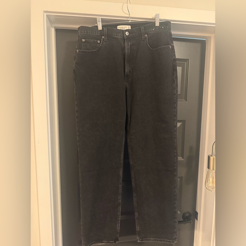 Abercrombie & Fitch Ankle Straight Ultra High Waist Size 32 / 14 XL